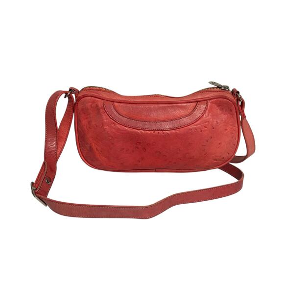 Valentina Made in Italy Crossbody Bag Pink Leather Studded Handbag Small Purse - Picture 2 of 11